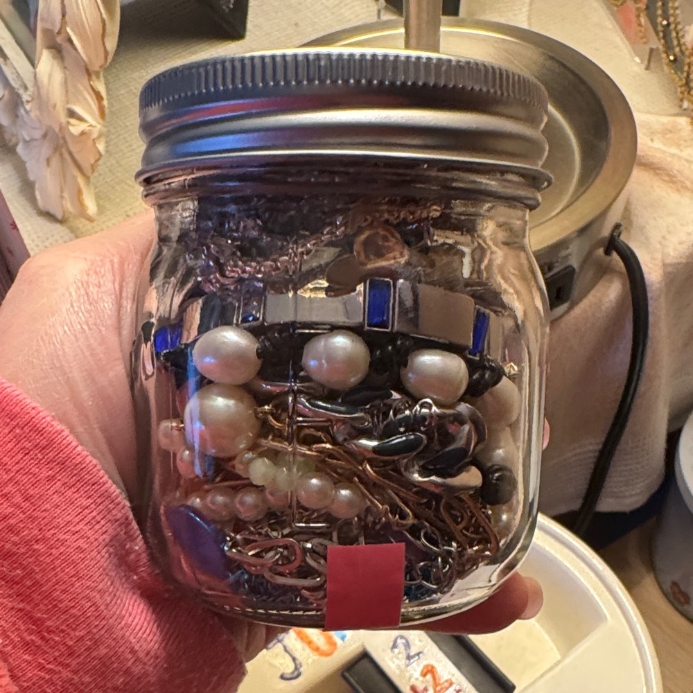 Assorted Mystery Jewelry in clear jar